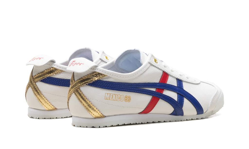 Onitsuka Tiger Mexico 66 Sneakers - White Blue Red Metallic Gold