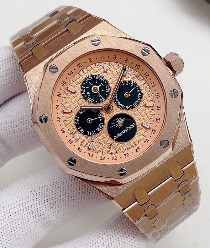 Audemars Piguet Rose Gold Chronograph Watch — hero