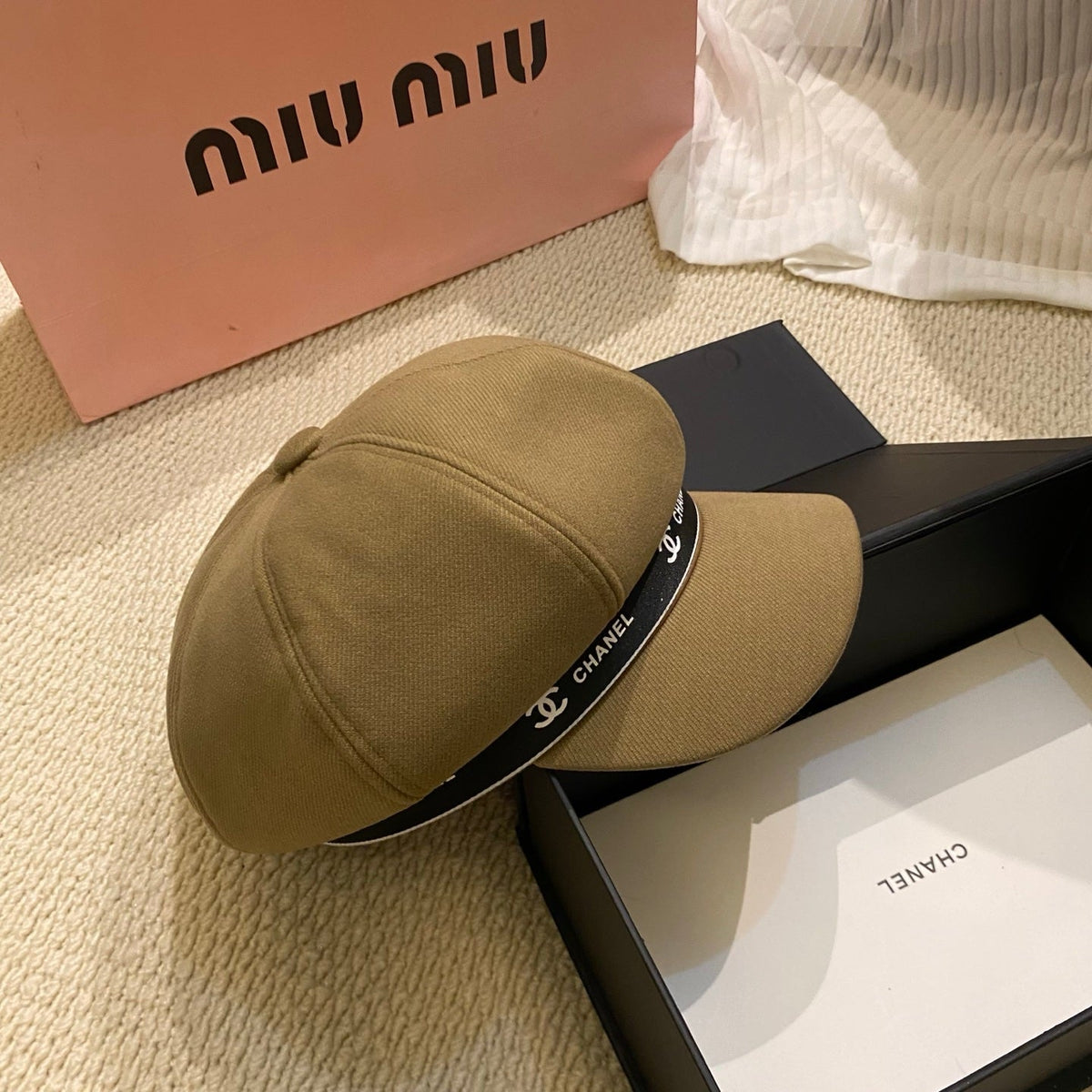 Korean-Style Chic Eight-Panel Baker Boy Cap